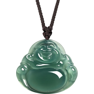 周大福 翡翠吊坠配绳送K66312 K66312