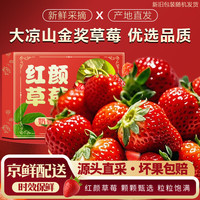 好媛好宇 大凉山99红颜草莓 2斤装 SS级甄选 单果12g+