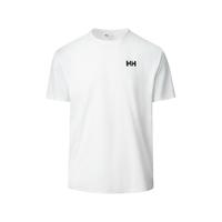 HELLY HANSEN/HH 25夏新款休闲防晒速干弹力图案印花短袖T恤 白色