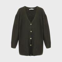 限尺码：ZARA 优雅气质宽松V领高级感女式针织开衫上衣