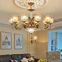 大观园 DGY）客厅吊灯法式全铜客厅主灯欧式宫廷风高端大气大厅餐厅卧室灯413O 吊灯