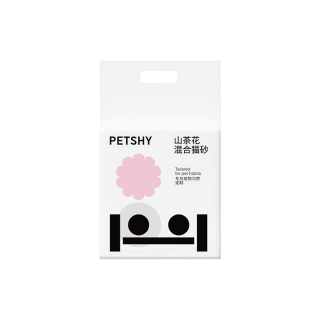 PETSHY 山茶花猫砂除臭无尘豆腐膨润土混合猫砂2.5kg