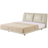 KUKA/顾家家居 现代简约 双人床 【皓月白】高脚款 1.8*2.0m