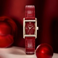 移动端、年货大集：OLIVIA BURTON 女士腕表 24000285 樱桃红礼盒装
