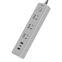 得力 USB插座 Type-c口+USB口+3插孔 全长 1.8米 总控开关 （plus会员免运费）