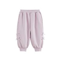 马克珍妮 marc & janie男女童甜美蝴蝶结灯笼裤宝宝运动裤2025年春装250275 粉色-250275