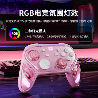 aolion澳加狮N20游戏手柄Switch手柄pro无线蓝牙宏程体感NS2代手柄PC电脑版Steam安卓ios苹果手机 釉白+接收器