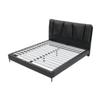 顾家家居（KUKA）【达人】主卧大床双人床1.8米x2米双层靠包8378奶杏色高脚款