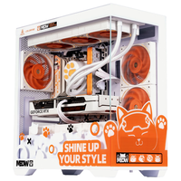 七彩虹（Colorful）无尽 G+橘影橙 孟菲斯电玩版 电脑机箱 海景房 MATX机箱 风扇 360水冷 侧透机箱 橘猫全家桶配件 鑫谷 无尽G+橘影橙【单机箱】