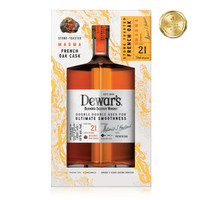 年货大集、今日必买：帝王 四次陈酿21年 法国橡木灼石桶苏格兰威士忌46%vol 750ml