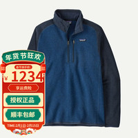 巴塔哥尼亚（Patagonia）男士Better Sweater 户外半拉链抓绒衣保暖套头衫巴塔哥尼亚25523 NENA-海军蓝 M