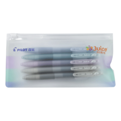 百乐 JUICE 果汁笔印象派系列套装按动黑色中性笔 0.5mm 5支装