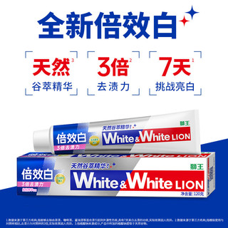 狮王 WhiteWhite倍效白牙膏 120g