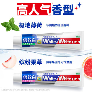狮王 WhiteWhite倍效白牙膏 120g