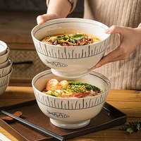 日式陶瓷斗笠泡面碗拉面汤碗8英寸家用2026餐具个人汤盆 ⭐精致一人食带托盘⭐️