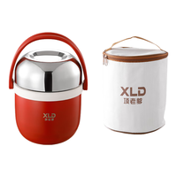 项老爹新款保温饭盒304不锈钢保温提锅大容量真空保温桶上班族多层餐盒