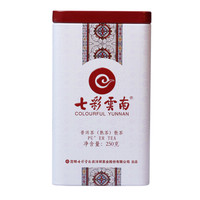 七彩雲南七彩云南 名门普洱250克普洱茶熟茶散茶灌装散茶