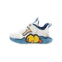 B.Duck【5折】小黄鸭童鞋男女童运动鞋冬季新款二棉保暖休闲鞋棉鞋 黑色 23 码脚长13.6-14.1cm