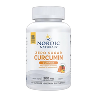挪威小鱼美国Nordicnaturals 成人零糖姜黄素软糖60粒芒果味 【姜黄素软糖】60粒