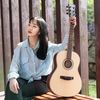 名森初学者吉他入门成人38寸41寸旅行男女生护板民谣吉他 MS-40寸原木色UC