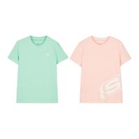 男女中大童|夏季男女童套装2件针织短袖T恤衫时尚舒适