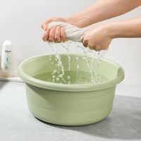 美丽雅加大厚实盆亮面36cm深型多用泡脚盆洗脚盆洗澡洗衣服洗漱盆