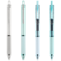 白雪（snowhite）按动中性笔0.5子弹头考试碳素笔书写顺滑黑色可替芯水笔 G-305/307 黑色4支 【四款组合】黑色4支