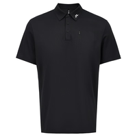 金林德伯格(J.Lindeberg)夏季GOLF运动速干翻领短袖POLO衫男士52513Z013 RPR 黑色 2XL