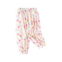 巴拉巴拉童装男童裤子宝宝儿童长裤2025夏装短袖t恤防蚊休闲裤子 黄绿-户外旅行