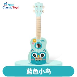 NEW CLASSIC TOYS NCT荷兰儿童木质尤克里里小吉他玩具21寸4弦3-6岁弹奏乐器礼物