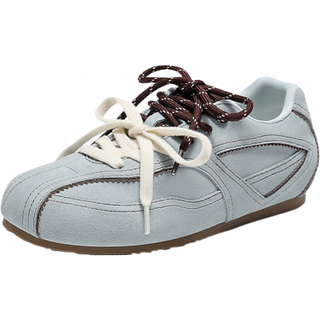  BeLLE/百丽 周雨彤同款 女士运动鞋 蓝色-皮面 38