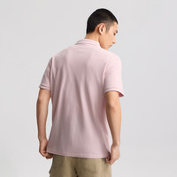 Lee26春夏标准版翻领小Logo徽标男短袖polo衫潮LMT012293211 桃粉色 M