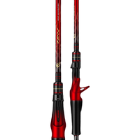 红狼红狼路亚竿单竿直柄泛用远投鱼竿路亚装备2.13米M/ML双竿稍