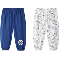 舒贝怡 EX0041 儿童灯笼裤 水手蓝+满印白 100cm