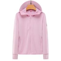 Simboo防晒衣女男春夏轻薄透气UPF50+防晒服钓鱼服休闲大码夹克冰丝 7010嫩粉-女帽檐款 4XL