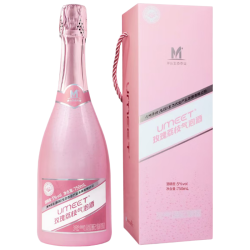茅台 悠蜜蓝莓气泡酒 玫瑰荔枝味5度750ml 低度微醺果酒 自饮年货