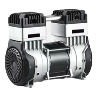 奥突斯无油低音220v电机双缸进气泵轮胎打钉真石藻装修木工家装机头 1200W铜（4级）-机头一年只换不修声大包退