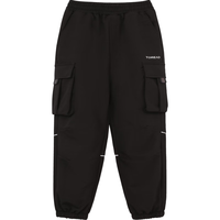 探路者（TOREAD） 儿童裤子男女中大童装秋冬季款休闲运动工装长裤子 黑色 160