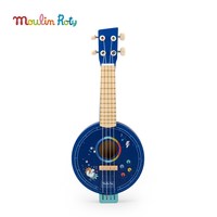 Moulin Roty 法国moulinroty茉兰若缇儿童玩具木制吉他班卓琴音乐启蒙益智礼物