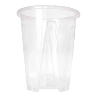 德沃多蝴蝶兰花盆控根盆透明兰花花盆君子兰塑料托盘种菜盆多肉盆景 控根盆口径16cm(含托)