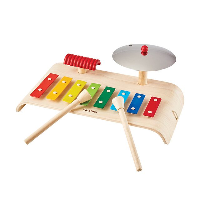 PLAN TOYS 乐队组合 6422 儿童八音琴木制玩具