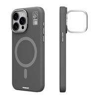 猿气 液态硅胶 隐藏式支架 雾灰 iPhone 14 Pro 手机壳