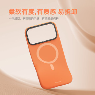 猿气「凝脂」适用苹果17promax支架手机壳iphone16pro液态硅胶保护套15/14pm隐藏支点磁吸防摔壳 【隐藏式镜框支架】雾灰 iphone 17 Pro Max 凝脂系列|【磁吸|支架】雾灰