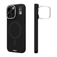 猿气 液态硅胶 隐藏式镜框支架 融黑 iPhone14ProMax 手机壳