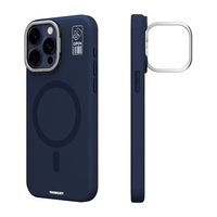 猿气 液态硅胶磁吸支架手机壳 藏蓝 iPhone 15 Pro Max