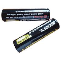 索尼索尼sony3.7V18650充电锂电池3000毫安强光手电筒风扇动动力电芯 1节平头+1节尖头