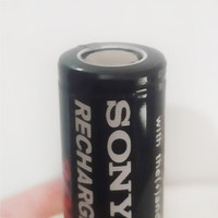 索尼索尼sony3.7V18650充电锂电池3000毫安强光手电筒风扇动动力电芯 2节平头