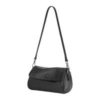 凯撒 头层牛皮复古圆筒包大容量手机包单肩斜挎包女包