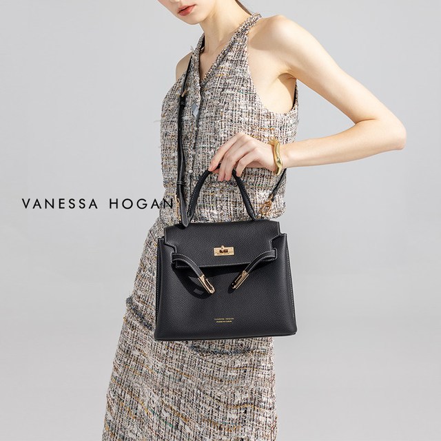 VANESSA HOGAN 【情人节礼物】VH女包半糖凯丽包头层牛皮大容量轻奢高级感单肩包