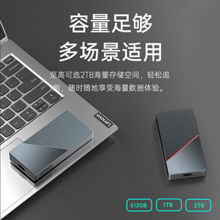 联想 K122 USB3.2高速 黑色 1TB 移动固态硬盘